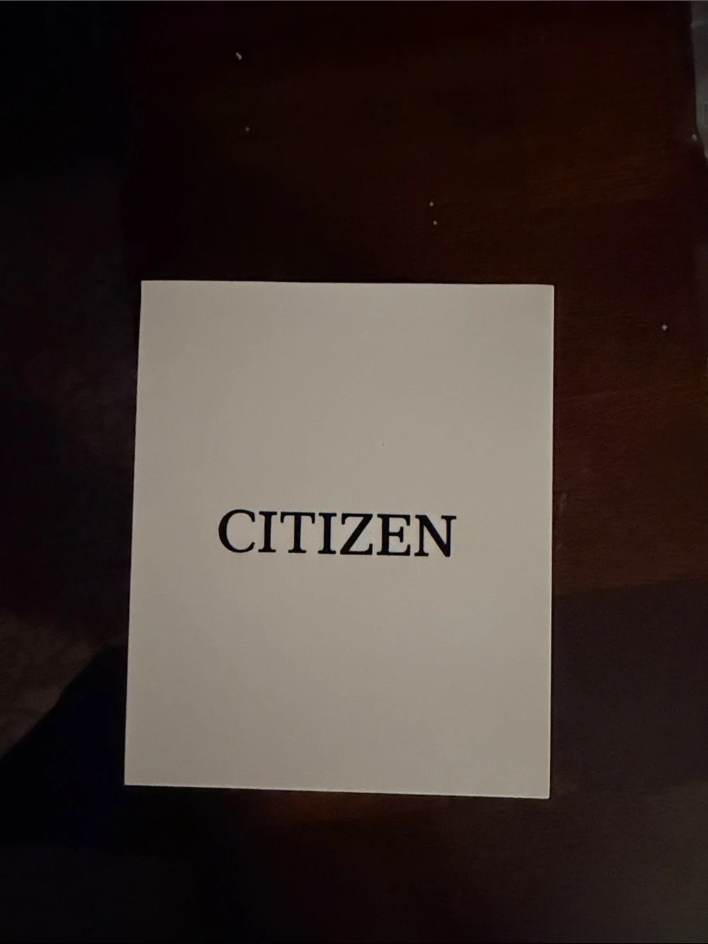 Citizen Black and White Watch Box